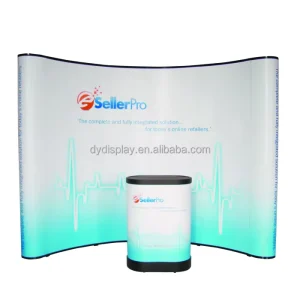 Curve Aluminum Display Pop up Photo Booth Pop up Backdrop Stand