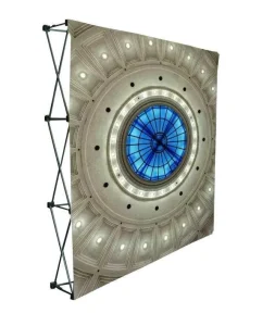 Curved Aluminum Trade Show Pop-Up Backdrop Display Stand