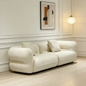Curved Fabric Modular Sofa for Indoor Living Room