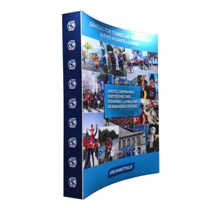 Curved Foldable Dye Sublimation Portable Exhibition Display Banner Stand