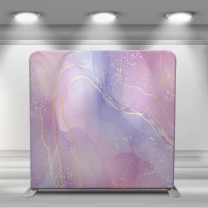 Custom 10 x 8 ft Single-Sided Tension Fabric Display with Pillowcase Backdrop Banner and Pop-up Stand