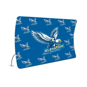 Custom 10ft 20ft 30ft Dye-Sublimation Printed Stretch Pop-Up Wall Trade Show Display Stand Tension Fabric Portable Foldable