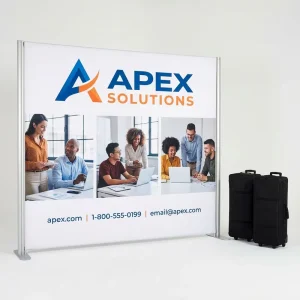 Custom 10ft x 10ft Tension Fabric Trade Show Display Booth Backdrop Kit