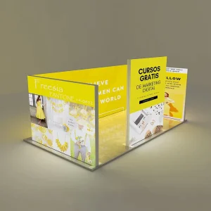 Custom 10×20 ft and 10×10 ft SEG LED Light Box Exhibition Booth Display