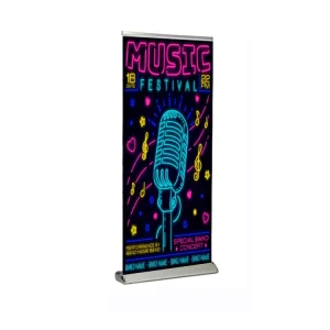 Custom 80 x 200 cm Digital Roll-Up Banner Stand