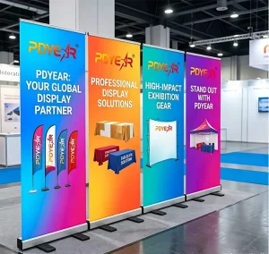 Custom 80x200cm Retractable Pop up Aluminum Alloy Portable Banner Stand Vinyl Roll up Display