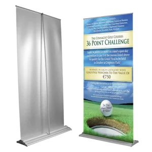 Custom 85x200cm Aluminum Kakemono Roll Up Banner Display Stand