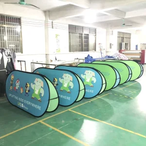 Custom A Frame Portable Pop up Banner Stand Double Sided Printed Horizontal Pop up A Frame Banner