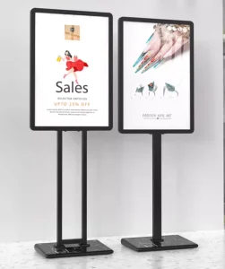 Custom A1 Poster Floor Stand Display Pop Stand-Alone Advertising Board