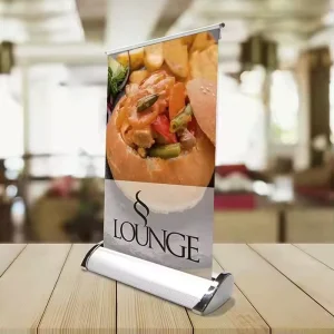 Custom A4 A3 A2 Aluminum Roll up Banner Stand for Outdoor Promotion