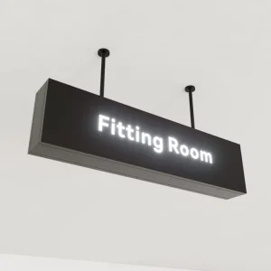 Custom Acrylic Advertising Light Boxes for Fitting Rooms in Clothing Stores