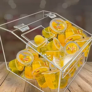Custom Acrylic Candy, Snack, and Dried Fruit Display Box with Lid