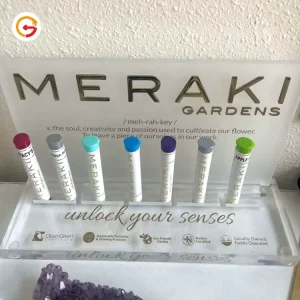 Custom Acrylic Cosmetic Display Stand Retail Makeup Display Rack Skincare Counter Display Holder