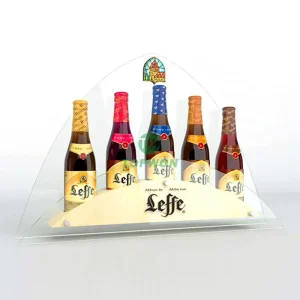 Custom Acrylic Counter Display Rack for Champagne Beer and Wine