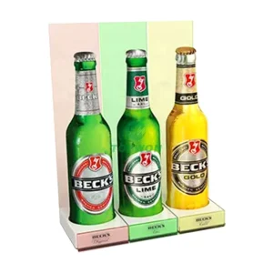 Custom Acrylic Counter Display Rack for Wine Beer and Beverages
