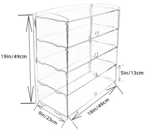 Custom Acrylic Supermarket Food Display Storage Cabinet for Bread, Cake, Ice Cream, and Candy