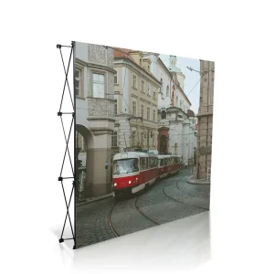 Custom Adjustable Pop-Up Banner Stand Booth Backdrop Wall with Custom Graphic