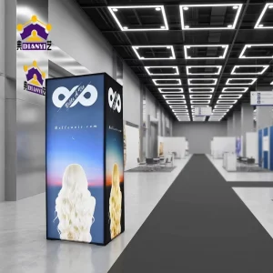 Custom Advertising Light square Trade Show Column Counter Led Seg Lightbox