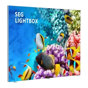Custom Advertising Pop up LED Light Box Board, Magnetic Aluminum Frame, Trade Show