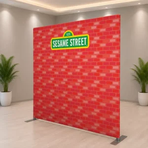 Custom Advertising Print Straight Tension Fabric Backdrop Banner Wall Trade Show Event Stand Tension Fabric Display Stand