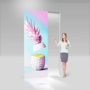 Custom Advertising Rectangle Textile Fabric Light Box Led Luminous Aluminum Frameless Lightbox for Trade Show Display Booth Trade Show Display