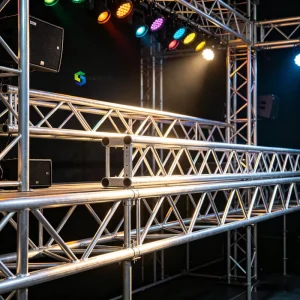 Custom Aluminum Alloy Frame Truss for Stage Lighting Foldable Portable Modular Square Roof Clamp Display