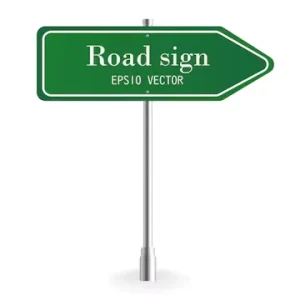 Custom Aluminum Arrow Direction Road Sign, Reflective Highway Guide Marker, OEM Manufacturer