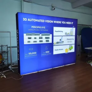 Custom Aluminum Frame LED Backlit Light Box Portable Foldable Pop-Up Display Stand with Custom Size Logo