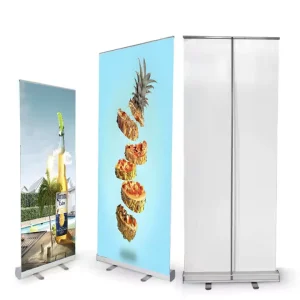 Custom Aluminum Retractable Roll-Up Banner Stand for Commercial Advertising