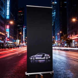 Custom Aluminum Retractable Roll-Up Banner Stand for Exhibitions
