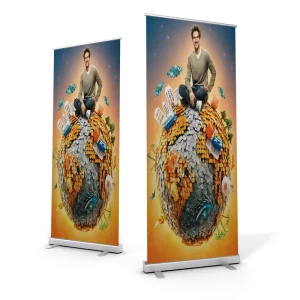 Custom Aluminum Retractable Standing Roll Up Banner