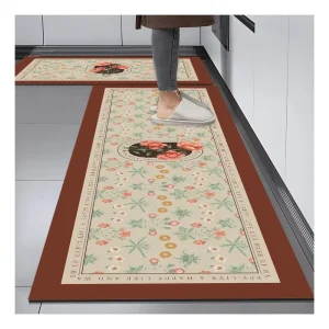 Custom Anti Fatigue Mat Stain Resistant Non Slip Cushioned Kitchen Carpet Waterproof Floor Kitchen Mat
