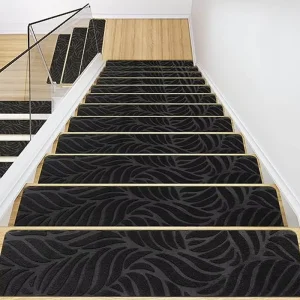 Custom Anti-Slip Outdoor Indoor Stair Treads Walking Carpet Floor Mat for Children and Elderly