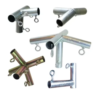 Custom Assembly Processing 4 Way Corner Canopy Fittings Canopy Tent Fittings Tent 5 Way Pole Connectors Pipe and Fittings