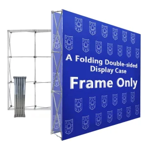 Custom Backdrop Sustainable Tension Fabric Aluminum Construction for Business Advertising Pop up Stand Step and Repeat Banner