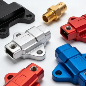 Custom CNC Machined Metal Connectors Multi Color Industrial Electrical Connector Hardware Fittings