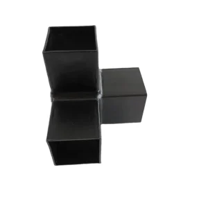 Custom China Manufacturer Pipe Fitting Bracket Metal Welding 3 Way Connector Corner for Fast Assembly Container House