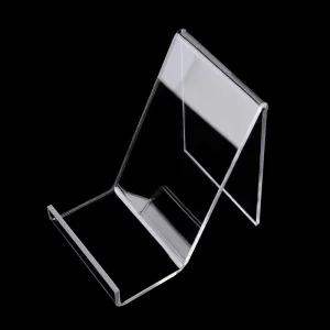 Custom Clear Acrylic PS Book Stand Magazine Newspaper and Brochure Rack Book Holder