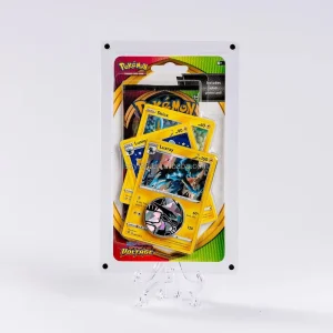 Custom Clear Rotating Detachable Magnetic Acrylic Trading Card Game Blister Display Case for 1 Booster Pack, Promo, and Coin