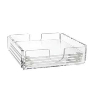 Custom Clear Square Acrylic Coaster Holder