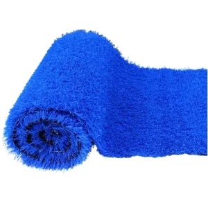Custom Color Blue Artificial Turf High Density Synthetic Lawn Carpet 20mm 25mm Pile Height for Commercial Landscaping Events