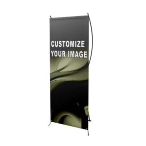 Custom Color YZ Display 60x160cm 80x180cm Fiberglass Aluminum Pole Custom X Banner Stand