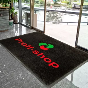 Custom Commercial Anti Slip Entryway Carpet Indoor Outdoor Thick Nylon Floor Rug Animal Print Personalized Logo Washable Door