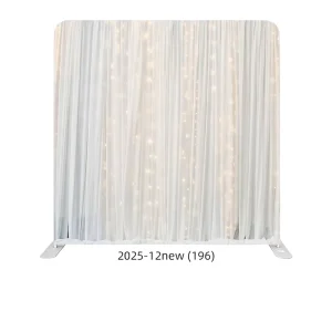 Custom Curtain Party Background Cloth with Stretch Fabric and Portable Aluminum Frame