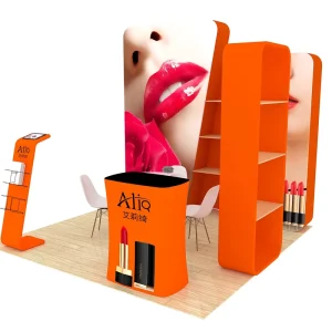 Custom Design 10×10 Tradeshow Booth 10ft Portable Aluminum Tube Exhibition Booth
