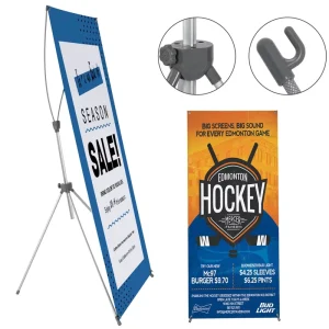 Custom Design Adjustable X Banner Stand Personalized X Banners and Signs With Customized Logo for Display