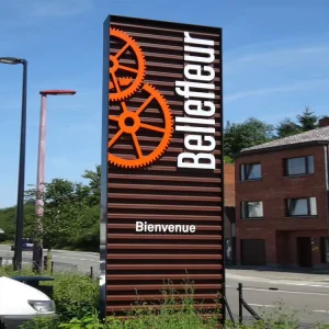 Custom Design Outdoor LED Advertising Steel Directional Pylon Monument Logo Signs
