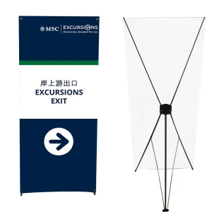 Custom Design X Banner Stand Printing Service 100×160 cm 80×180 cm