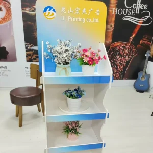 Custom Detachable Acrylic Floor Display Shelf for Supermarkets and Showcases