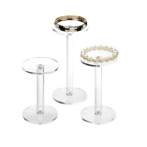 Custom Detachable Round Acrylic Jewelry Display Stand